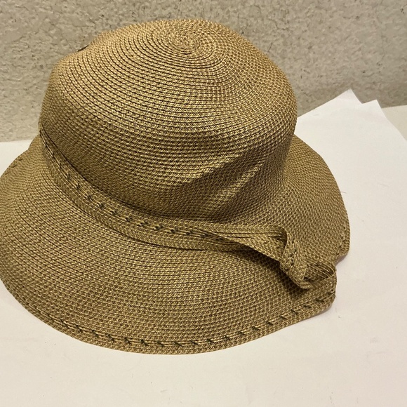 Diane Harty Millinery Handmade Straw Hat One Of A Kind Timeless Boho Hat EUC main image 5